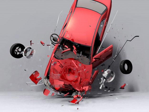 Wypadek drogowy przez niesprawność techniczną samochodu